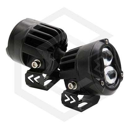Faro Cuadrado O Redondo Lupa Bicolor 18,000lm 7 Led Uso Rudo
