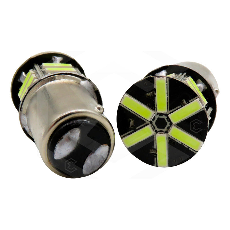 Par De Focos 21 Leds 1157 2 Polos Patas Disparejas Estrobo