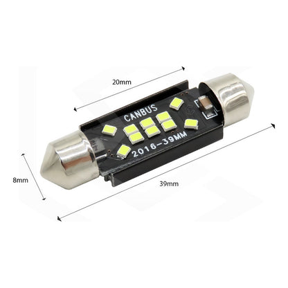 Par De Focos Luz Interior 10 Leds Canbus 31mm 36mm 39mm 41mm