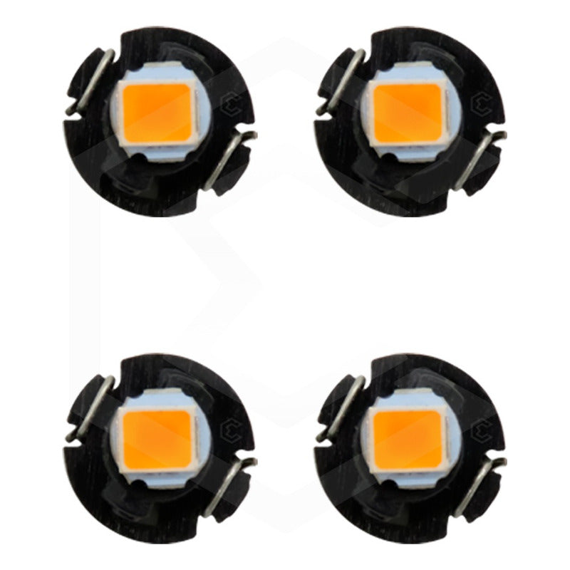 Kit 4 Focos Led T3 Clúster Para Tablero Mandos Fija 12v