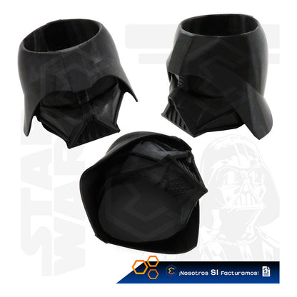 Maceta Flores Decorativa Artificial Darth Vader Star Wars 3d Negro Darth Vader