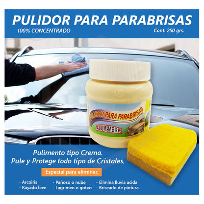 5  Alumer Pulidor Vridrio Para Lluvia Acida Excelente Brillo Agua