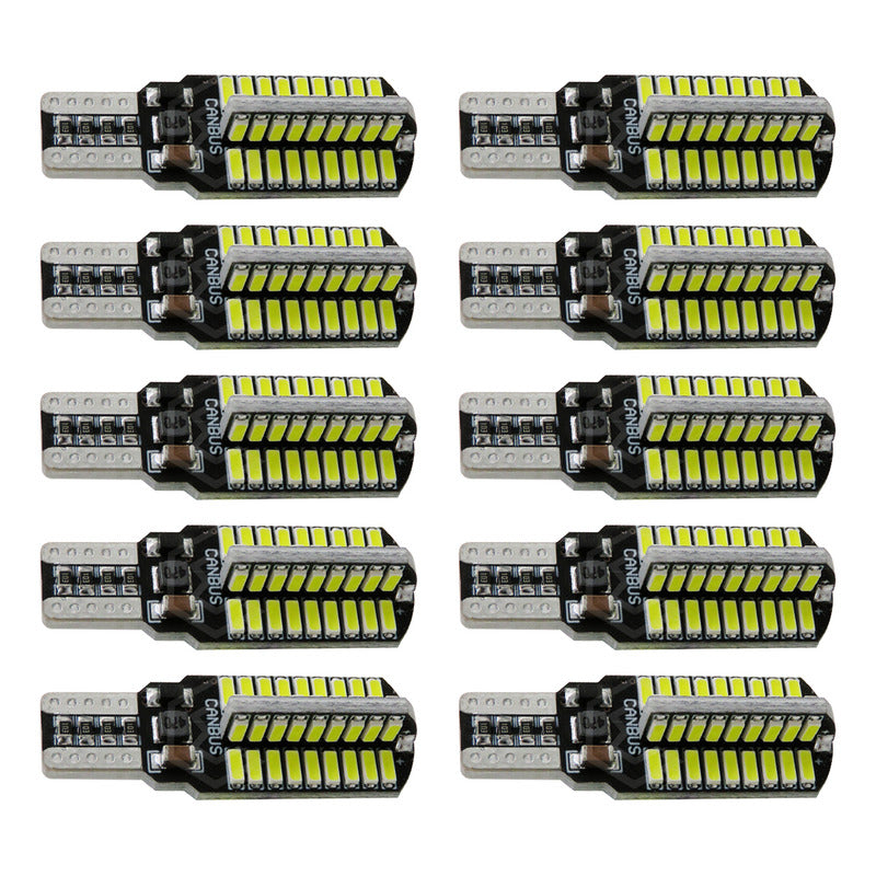 10 Focos Led T15 W16w 912 921 Pellizco Reversa Canbus 12/24v