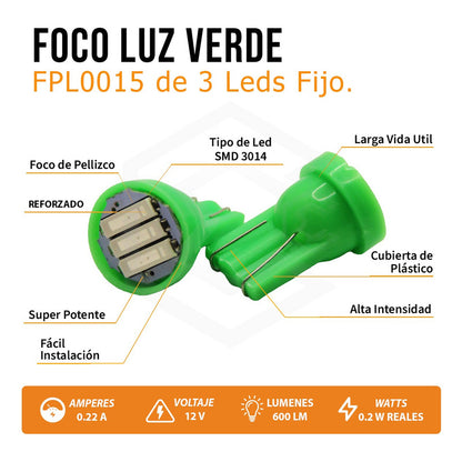 Kit 50 Focos De Pellizco 3 Leds Grande Super Potente