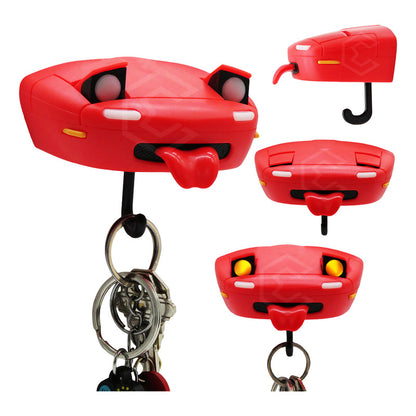 Porta Llaves Carro Interactivo Luz Led Organizador Soporte Rojo