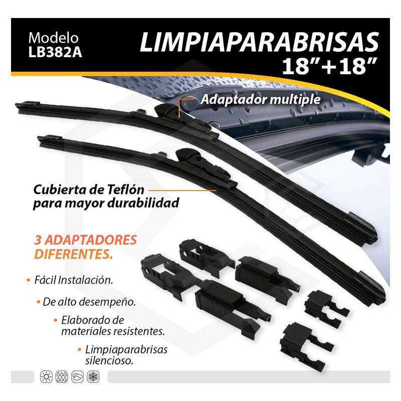 Pluma Limpiaparabrisa Tipo Banana Auto Camión Varias Medidas
