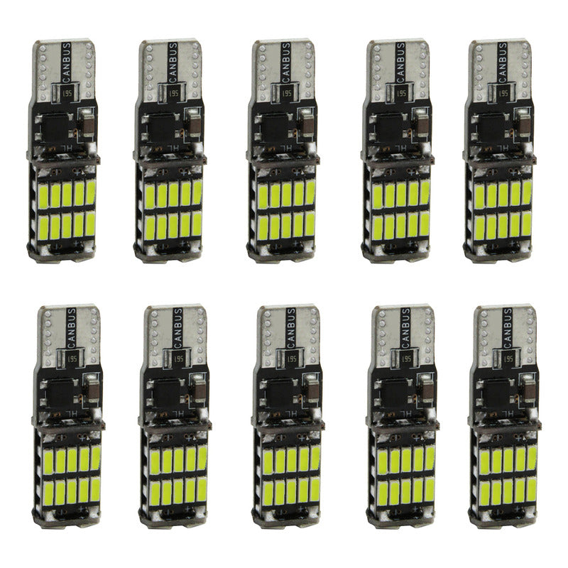 Kit 10 Focos De Pellizco 26 Led Canbus Smd Super Potente 12v