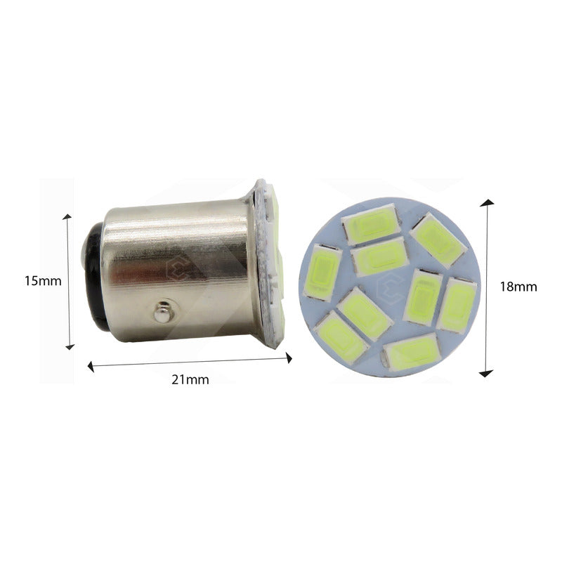 Par Focos Led 1157 2polos Patas Dispareja Stop Direccional