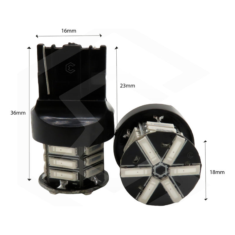 Par Focos 21 Led 7440 Cuarto Direccional Función Estrobo 12v