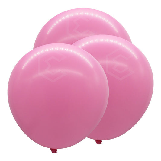 Bolsa 3 Globos Rosa Pastel Brillosos #36 Fiestas Bodas Latex Rosa Pastel Brilloso