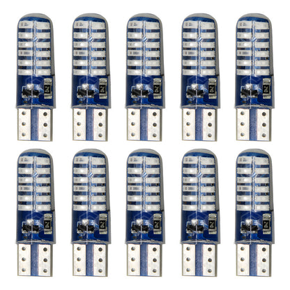 Kit 10 Focos De Pellizco 24 Leds Smd T10 Gel Luz Estrobo 12v