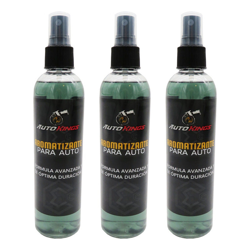 3 Aromatizante P Auto Desodorante Liquido Casa Oficina 270ml