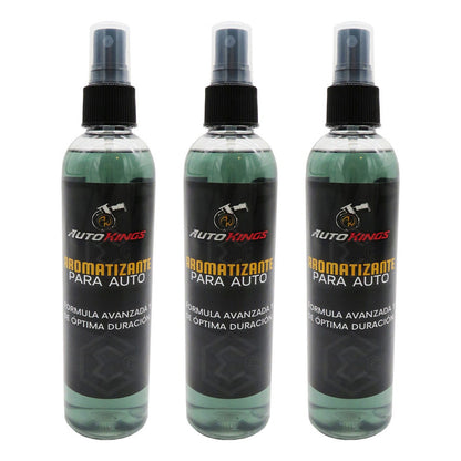 3 Aromatizante P Auto Desodorante Liquido Casa Oficina 270ml