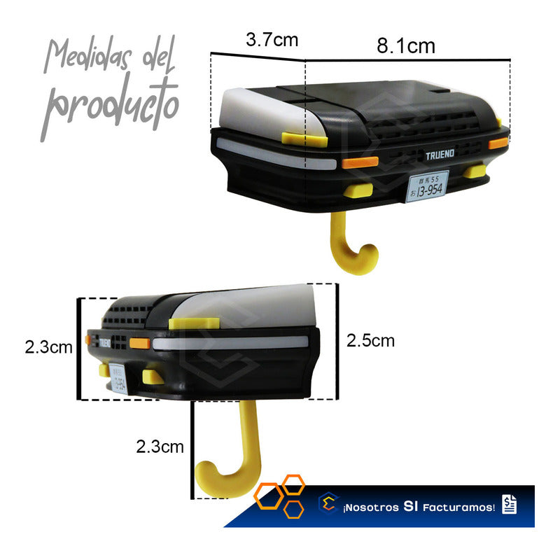 Porta Llaves Trueno Interactivo Luz Led Organizador Soporte Negro