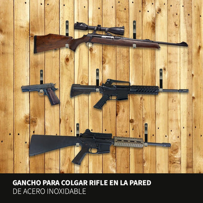 Gancho Para Colgar Rifle En La Pared De Acero Inoxidable