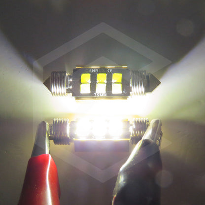 Kit 10 Focos Luz Interior 31 36 39 41 Mm 6 Leds Canbus 12v