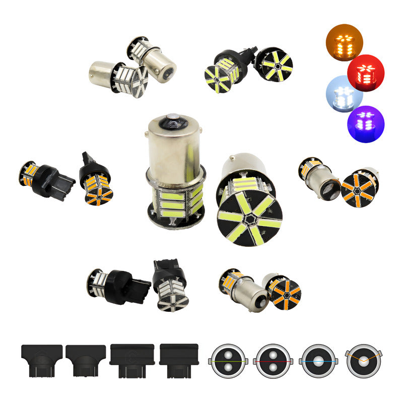 2 Focos 3157 1156 1157 7440 7443 1176 21 Leds Fijo Par Focos