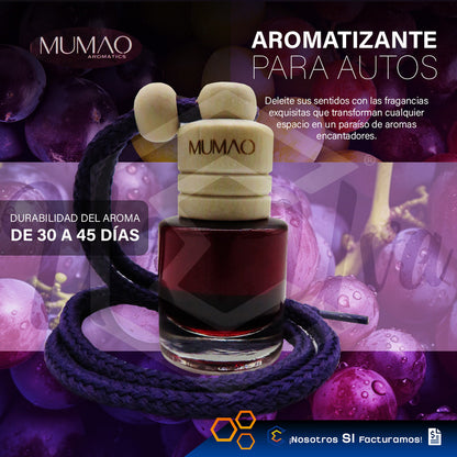 3 Aromatizante Colgante Botella 8ml Auto Casa Ambiente Mumao