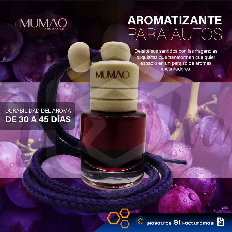 6 Aromatizante Colgante Botella 8ml Auto Casa Ambiente Mumao