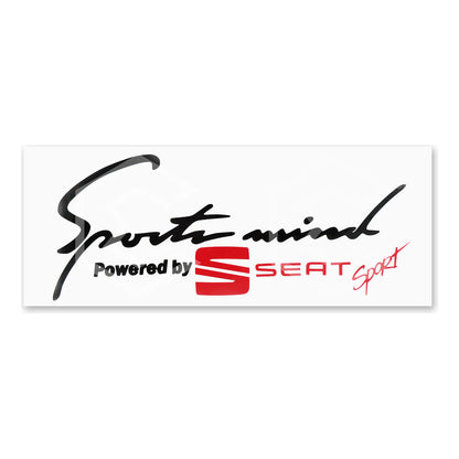 Calcomanía Sport Mind Seat Sticker Vinil Auto Moto 25cmx10cm