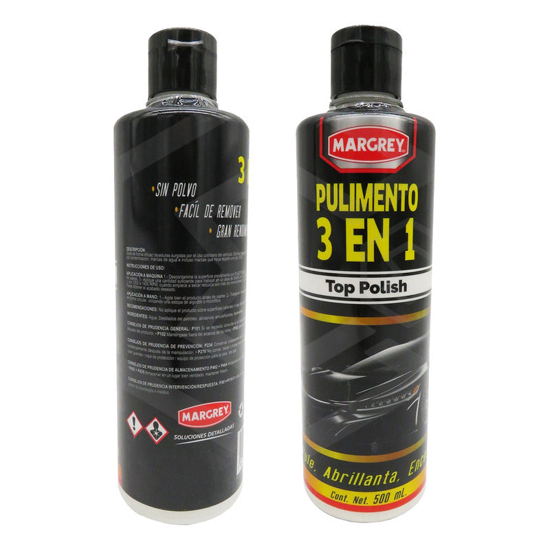 3abrillantador, Cera Y Pulimento 3 En 1 Polish Margrey 500ml