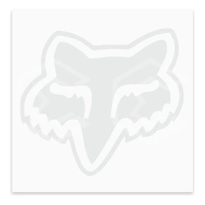 Calcomanía Fox Zorro Blanco Sticker Vinil Auto Moto 8.4cm