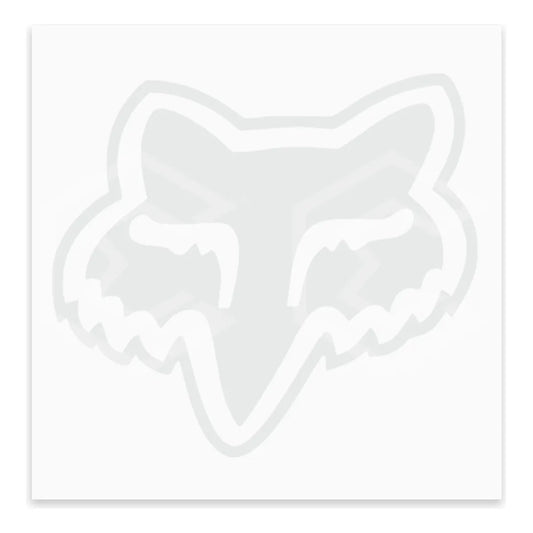 10 Calcomanía Fox Zorro Blanco Sticker Vinil Auto Moto 8.4cm