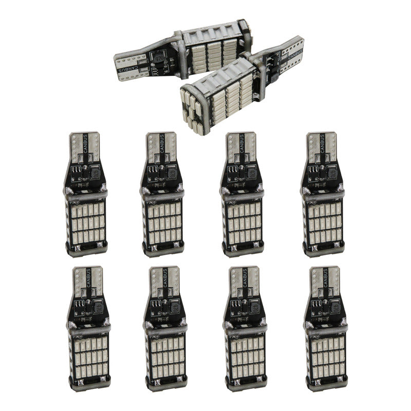 10pzs Focos Led T15 W16w Canbus 45 Smd 4014 1800lm Auto 12v