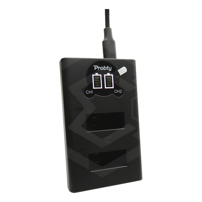 Cargador Para Bateria Gopro Max Usb Doble Entrada Indicador