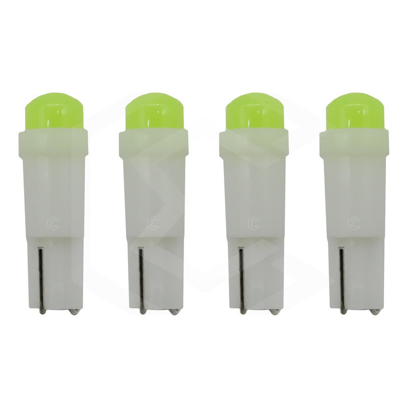 Kit 4 Focos 1 Led Pellizco T5 2721 Tablero Cluster Tipo Vela