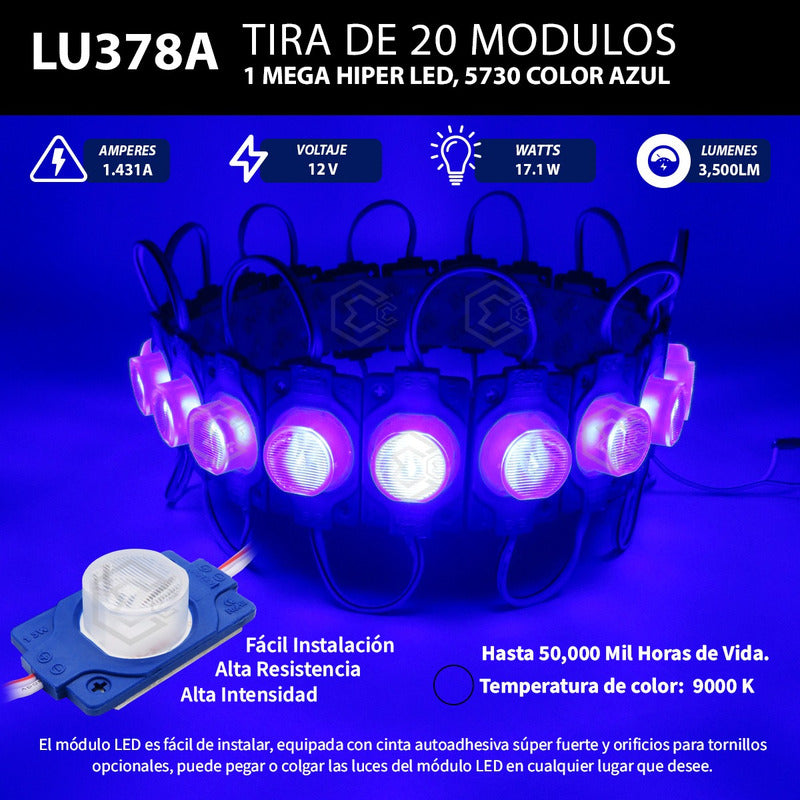 10 Módulos 1 Hiperled 5730 Encapsulado Color A Escoger 12v