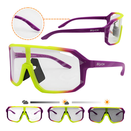 Lentes Gafas Morado Fotocromática Deporte Proteccion Uv400 Morado
