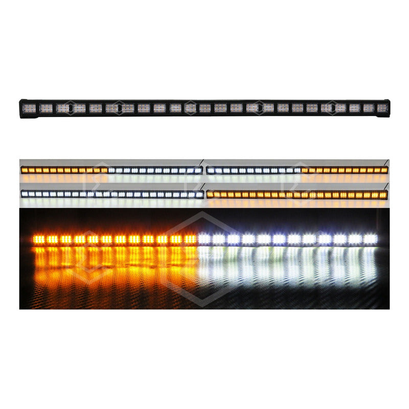 Barra 432 Led 19 Funciones 24 Módulos Bicolor Estrobo 12-24v