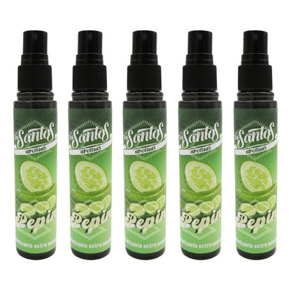 5 Aromatizante Botella Spray Liquido 60ml Auto Casa Ambiente
