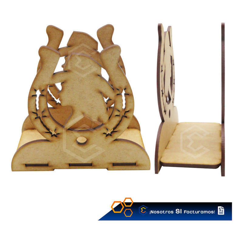 Kit 15 Servilletero Vaquero Sombrero Recuerdos 12cm Mdf 3mm