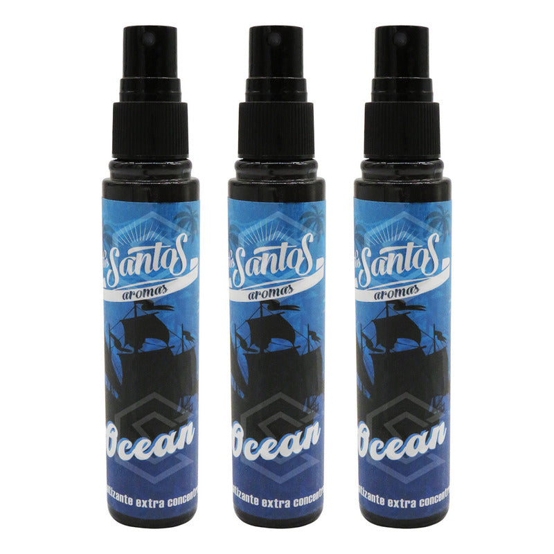 3 Aromatizante Botella Spray Liquido 60ml Auto Casa Ambiente
