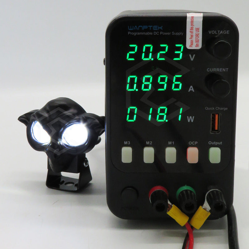 Par Faros 12 Leds 2 Lupas Bicolor Fijo Estrobo Duende 12-24v