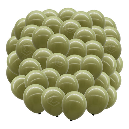 Bolsa 100 Globos Verde Oscuro Brillo #10 Fiestas Bodas Latex Verde