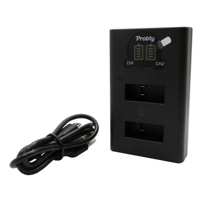 2 Pilas 1680mah + Cargador Dual Para Gopro Max 360