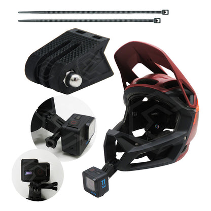Soporte Casco Mtb Camara Gopro Insta 360 Impresion 3d Petg Negro