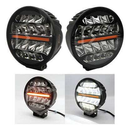 Par Faros Redondo 18 Leds Bicolor Rzr Can Am Atv 73w 12-24v