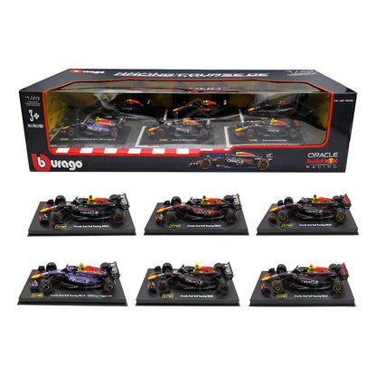 Red Bull Bburago Kit 6 Autos Formula 1 Colección Escala 1:43 Azul
