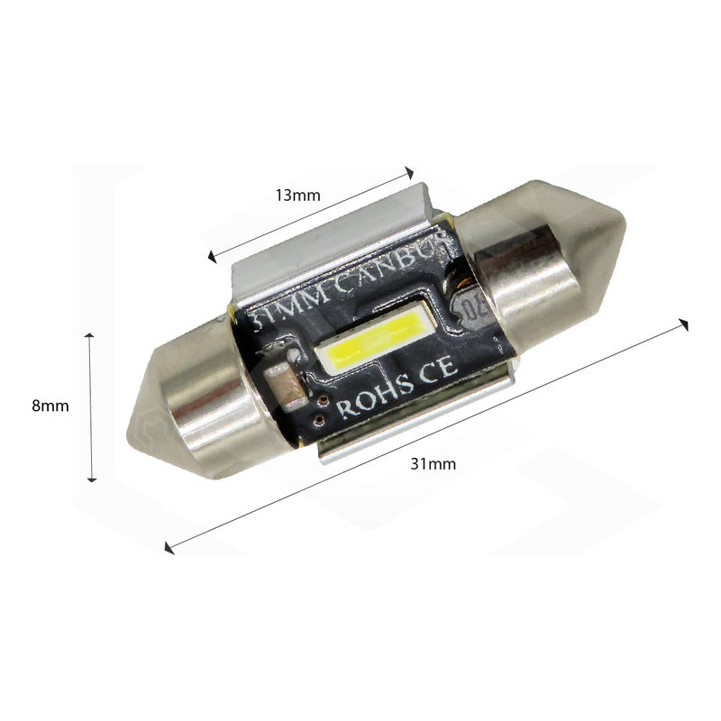 Par De Luz 3 Led Interior Auto Canbus 31mm 41mm 36mm 39mm