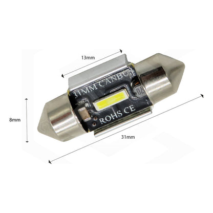 Par De Luz 3 Led Interior Auto Canbus 31mm 41mm 36mm 39mm