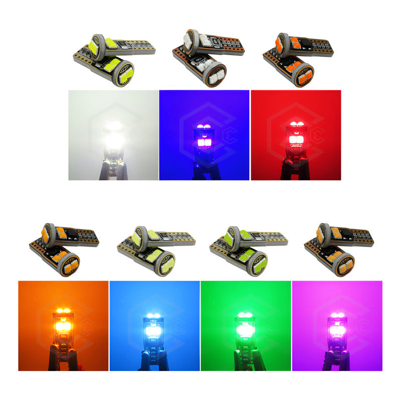 Par De Focos Pellizco 6 Led Burbuja Canbus Super Potente 12v