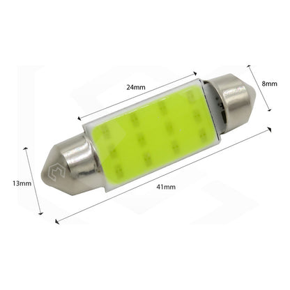 10 Pzs Foco Led Cob Festoon Fusible Interior 31 36 39 41 Mm