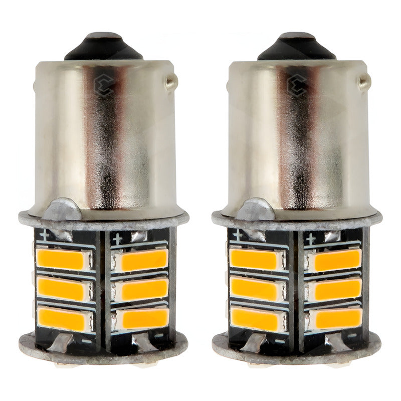 10 Focos 1156 21 Leds 1 Polo Con Estrobo Patas Parejas 12v