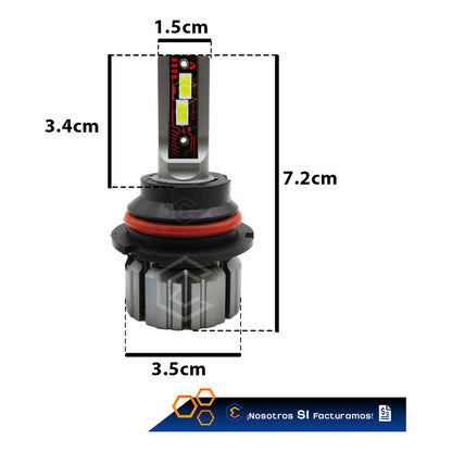 Kit Focos 24led 9004 Alta Y Baja Plug Y Play 10000lm 12-24v 9004