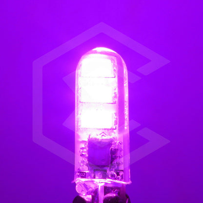 Par De Focos Pellizco Gel T10 Fijo + Estrobo 6 Leds Canbus