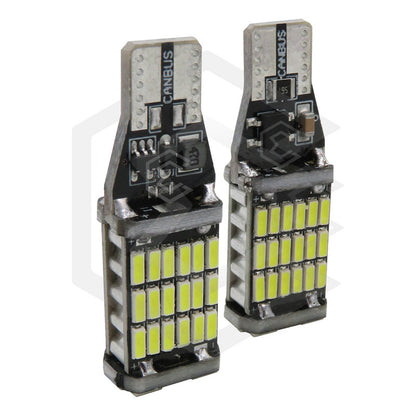2pzs Focos Led T15 W16w Canbus 45 Smd 4014 1800lm Auto 12v